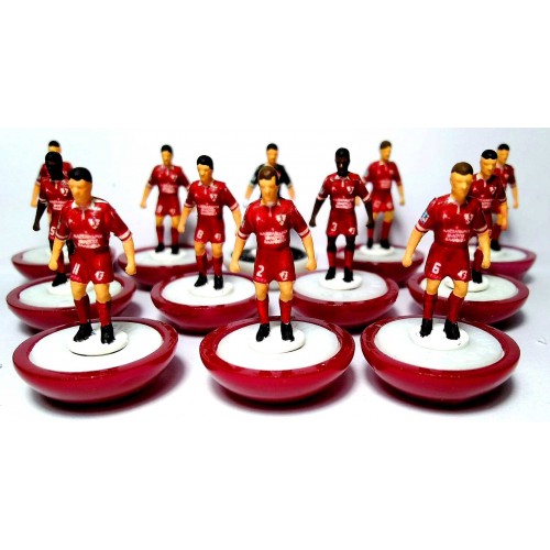 Subbuteo Andrew Table Soccer Larissa 2017-18 on Classic Lightweight bases with logo Alexander the Great spoke Ancient Greek